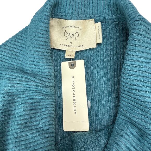 NWT ANTHROPOLOGIE Vanessa Virginia Cowl Neck Sleeveless Sweater Top Sz XS - Picture 4 of 6